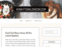 Tablet Screenshot of honkytonklondon.com